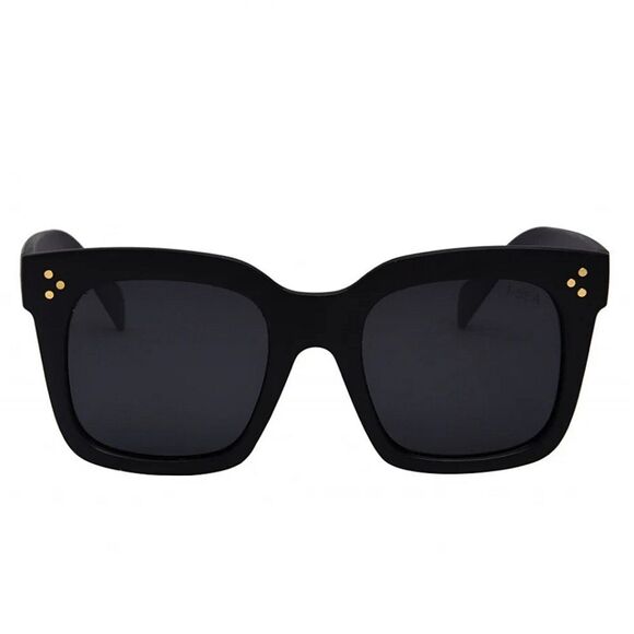 I-SEA Women's Sunglasses - Waverly MATTE BLACK / SMOKE POLARIZED LENS - Picture 2 of 11